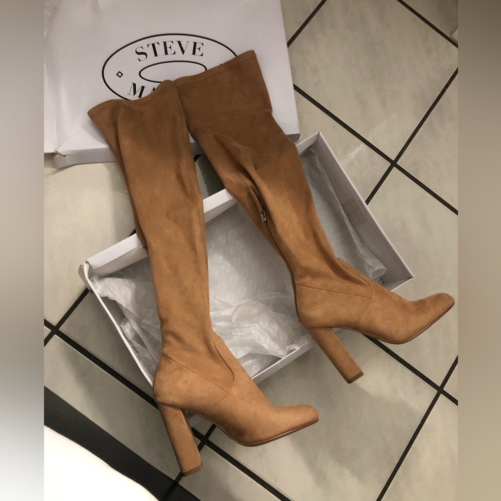 Steve Madden Camel Heel Boots